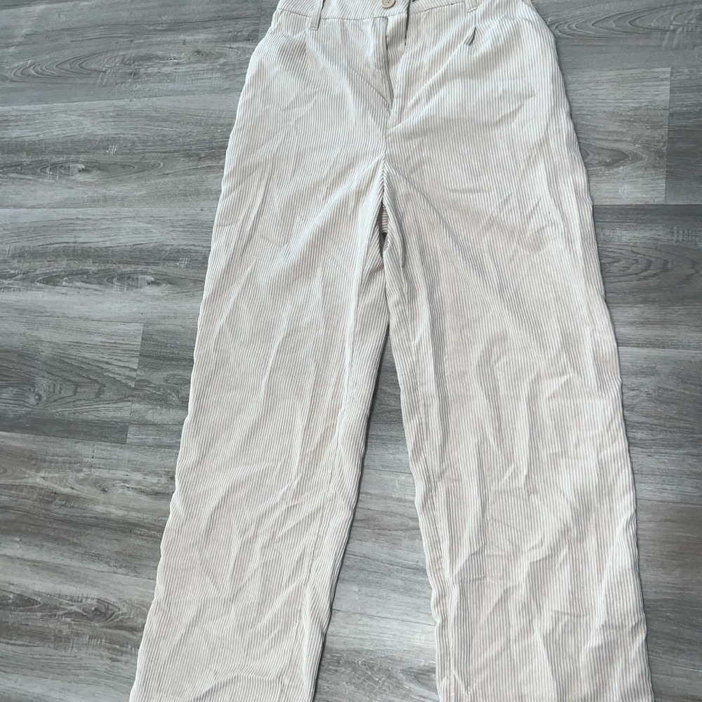 H&M Light Beige Corduroy Trousers